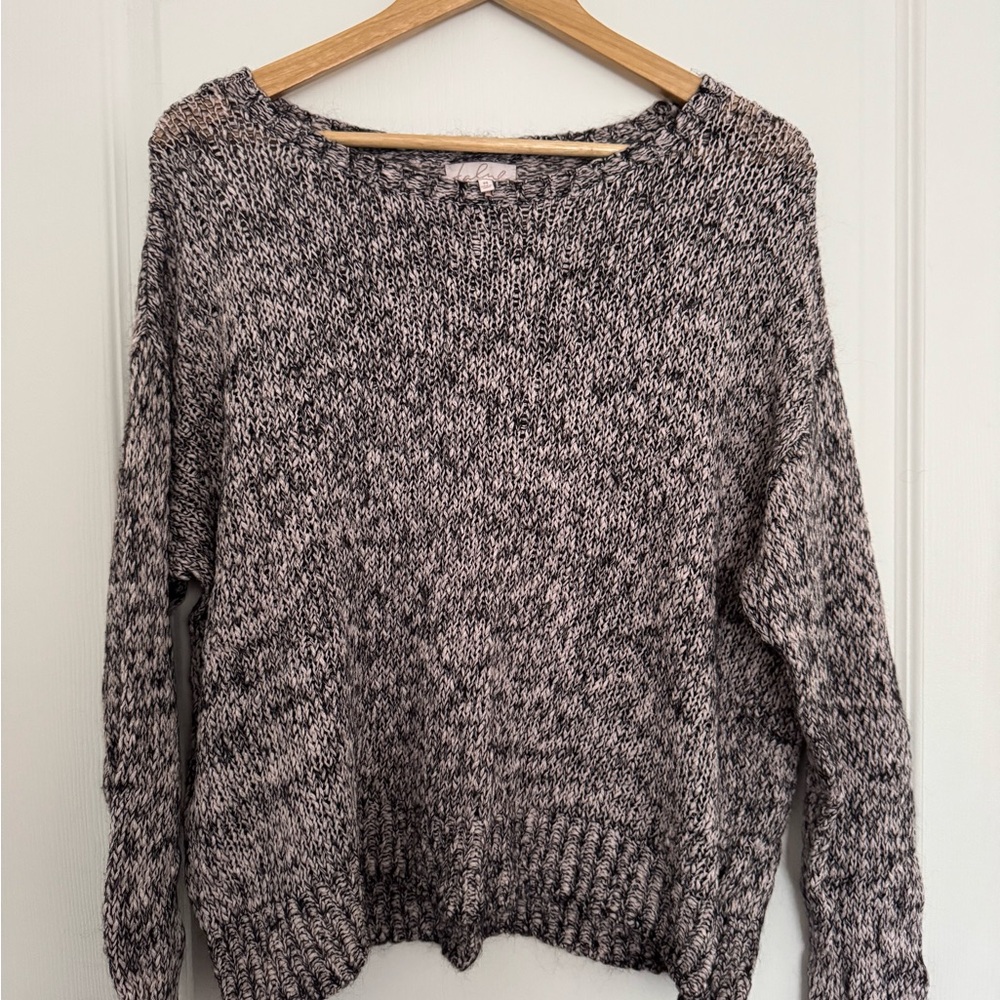 Cozy Black and Pink Women's Sweater